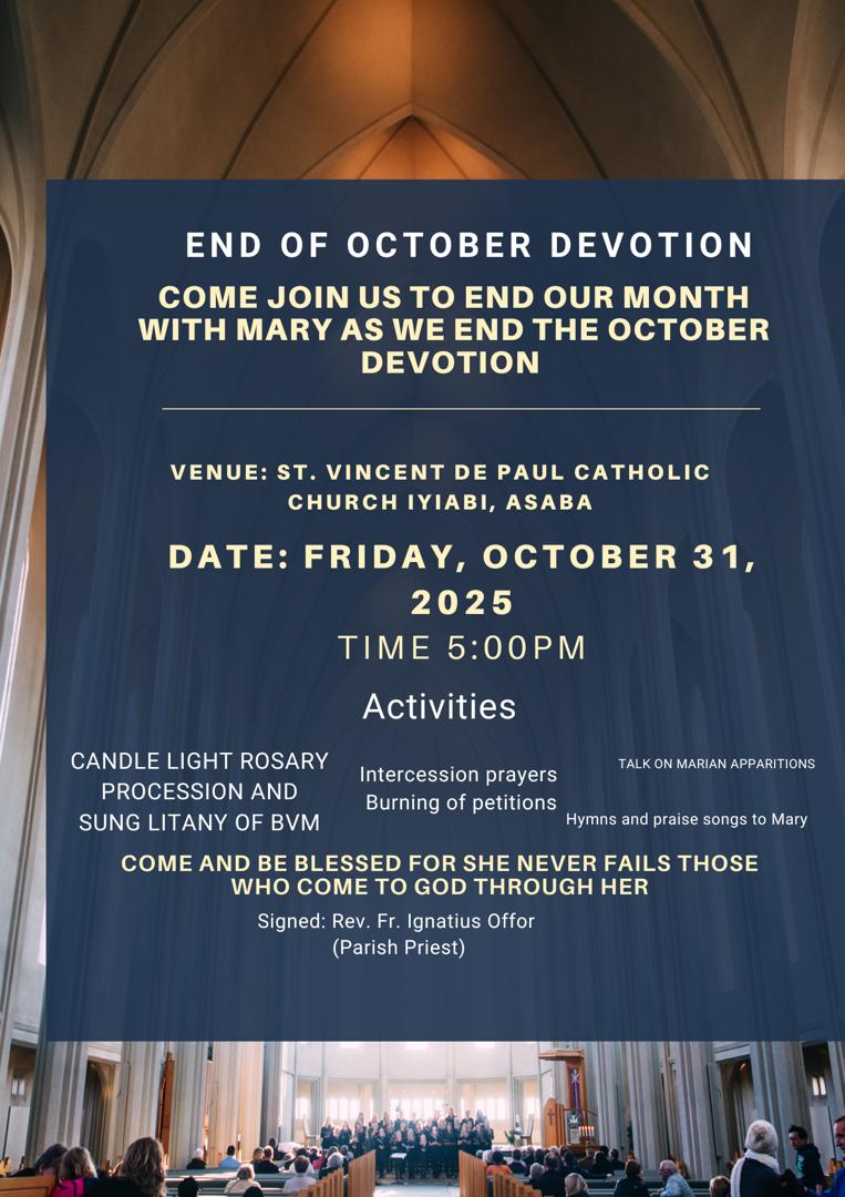 END OF OCTOBER DEVOTION
